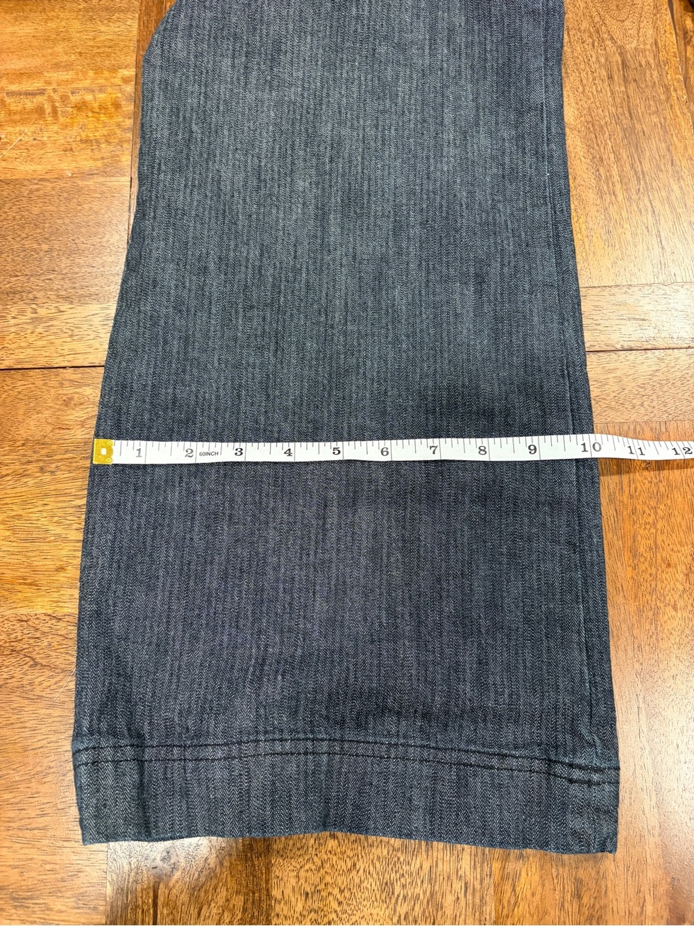 Talbots Navy Dark Wash and Herringbone Slightly Flared Dress Jeans Sz - Picture 10 of 11